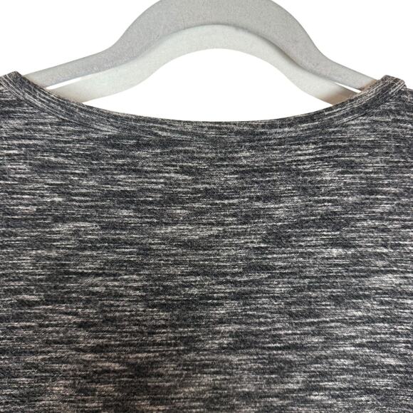 Ann Taylor LOFT Sweater Dress Women's Small Gray Knit Shoulder Zip Pullover - Picture 8 of 12